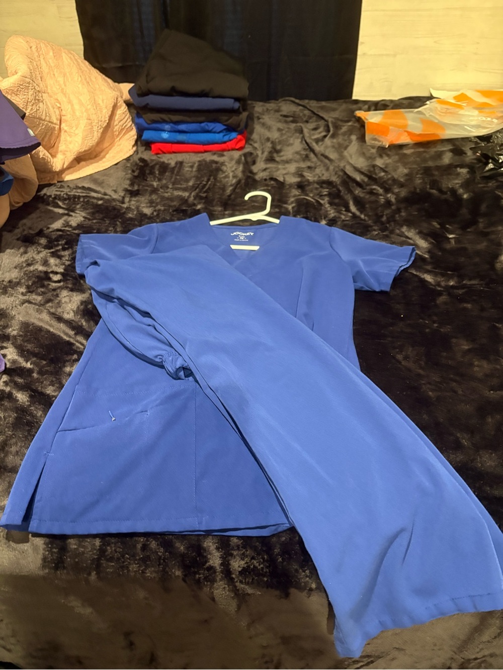 Jockey Royal Blue Scrub Top and Pants Set